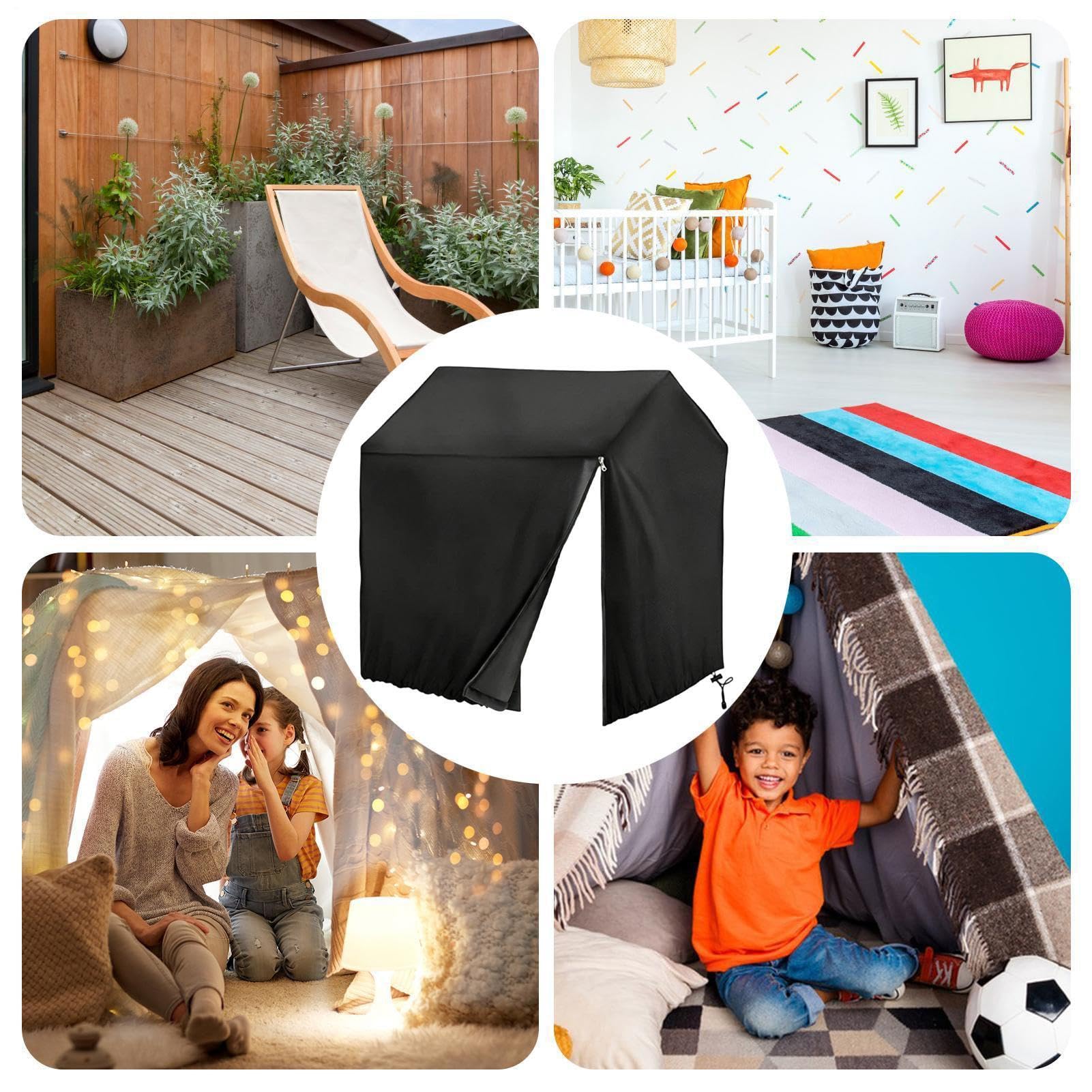Casetta giochi per esterni, protezione UV, casetta giochi per bambini, per cortile, giardino, terrazza, all'aperto, casa, asilo
