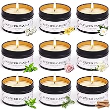 9 Pack Scented Candles Gift for Women and Men, Aromatherapy Candle Set for Home Scented, Small Candle Gift Set Basket for Boyfriend dad him Friend boss Mother Birthday Christmas Thanksgiving