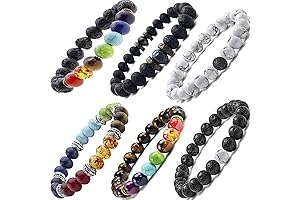 Black Lava Stone 7 Chakra Bracelets: Embracing Harmony and Holistic Wellness