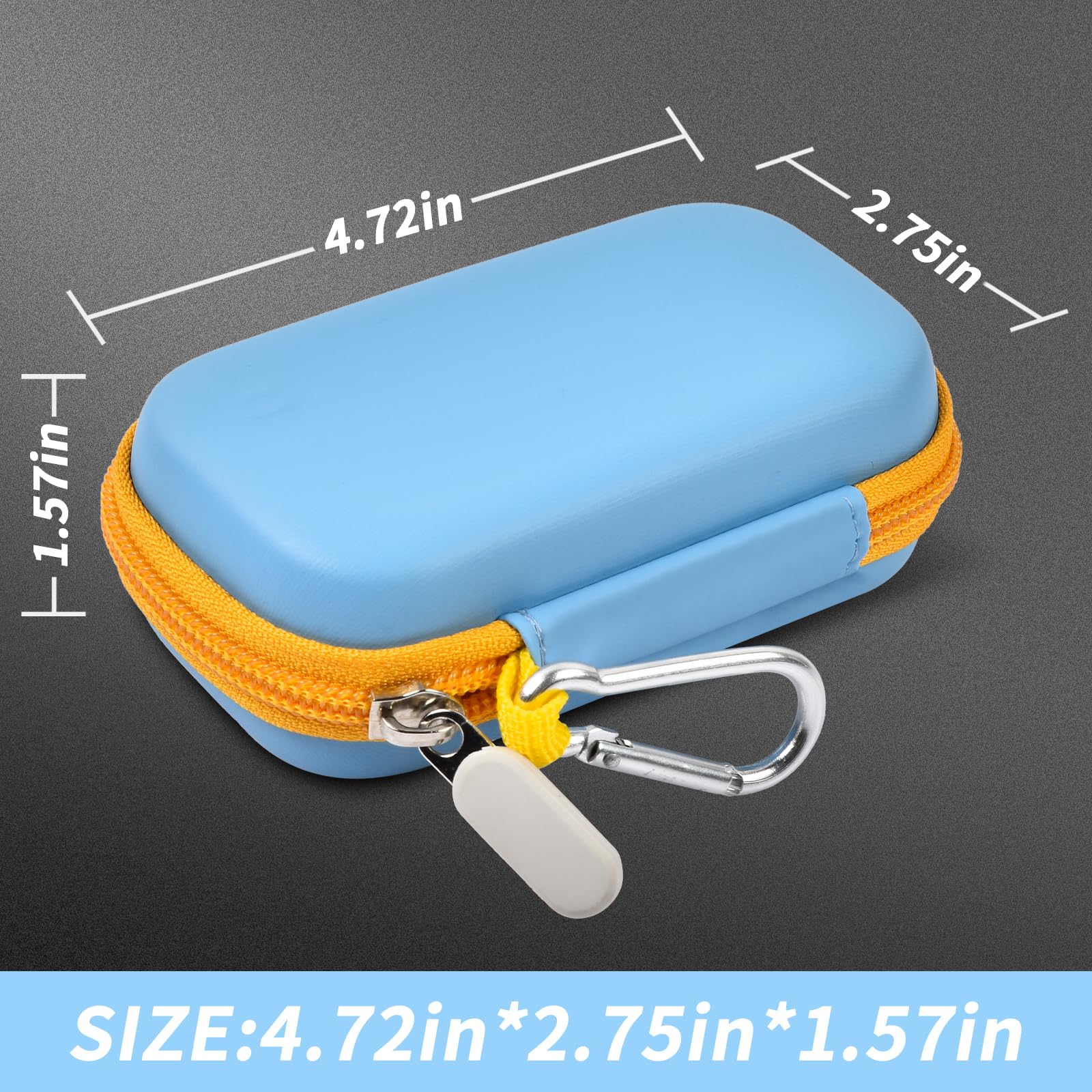Custodia Boobowl per 2 SSD SanDisk Extreme Portable 1TB/2TB/250GB/500GB - USB 3.2 Gen 2 - SDSSDE61/SDSSDE60-G25 - (non adatta per Sandisk Extreme Pro) Sky Blue