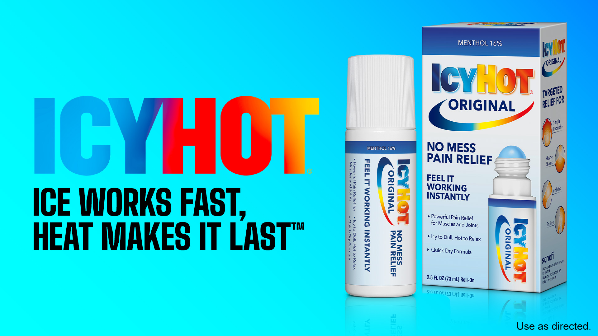 Amazon.com: Icy Hot Original Pain Relief No-Mess Roll-On  display picture 1