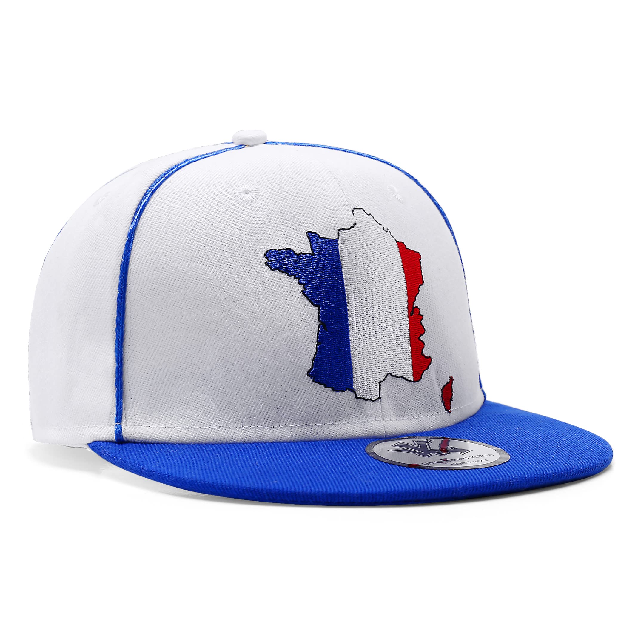 World Edition Country Continent Adjustable Flat Peak Snapback Hat World Cup Baseball Cap