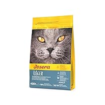 JOSERA Léger (1 x 400 g) | cibo per gatti a basso contenuto di grassi | Super Premium cibo secco per gatti adulti | confezione da 1
