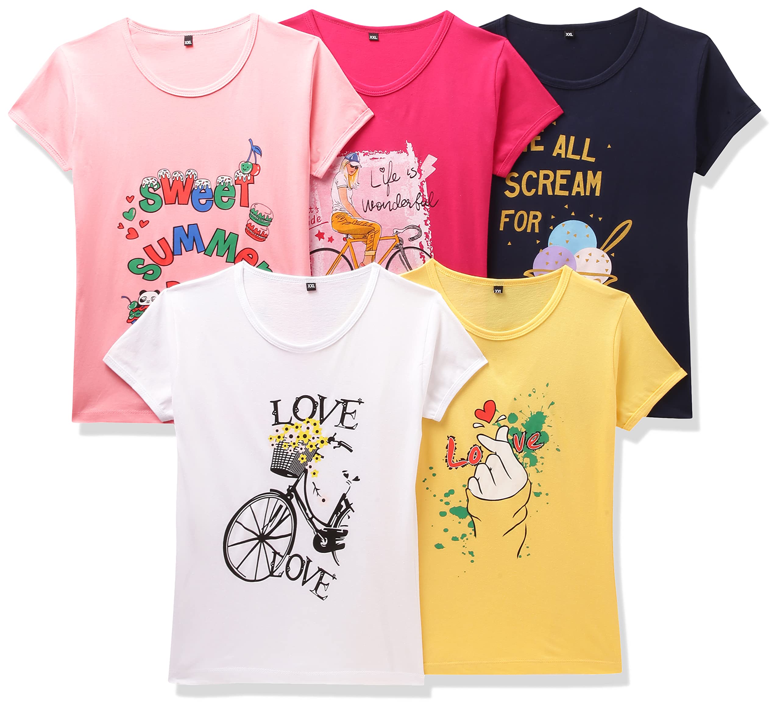 T2FGirls T2F GLS-TSRT T-Shirt (pack of 5)