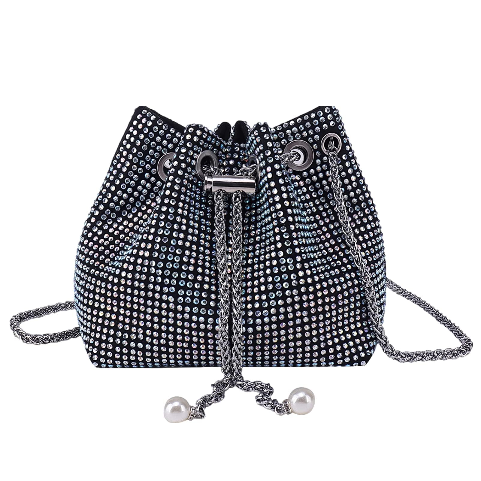 NEW PEARLS Japkaur Rhinestone Clutch Purse for Women, Silver (B0D6Z6LWS4) Amazon Price History, Amazon Price Tracker
