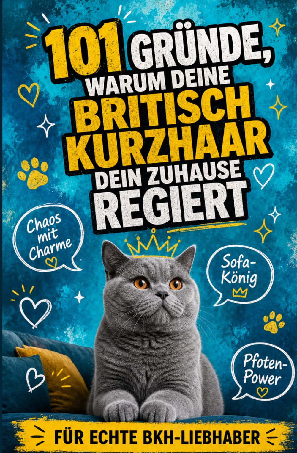 101 Gründe, warum deine Britisch Kurzhaar dein Zuhause regiert: Vom Schnurr-Knigge bis zum Couch-König | Für echte BKH-Liebhaber