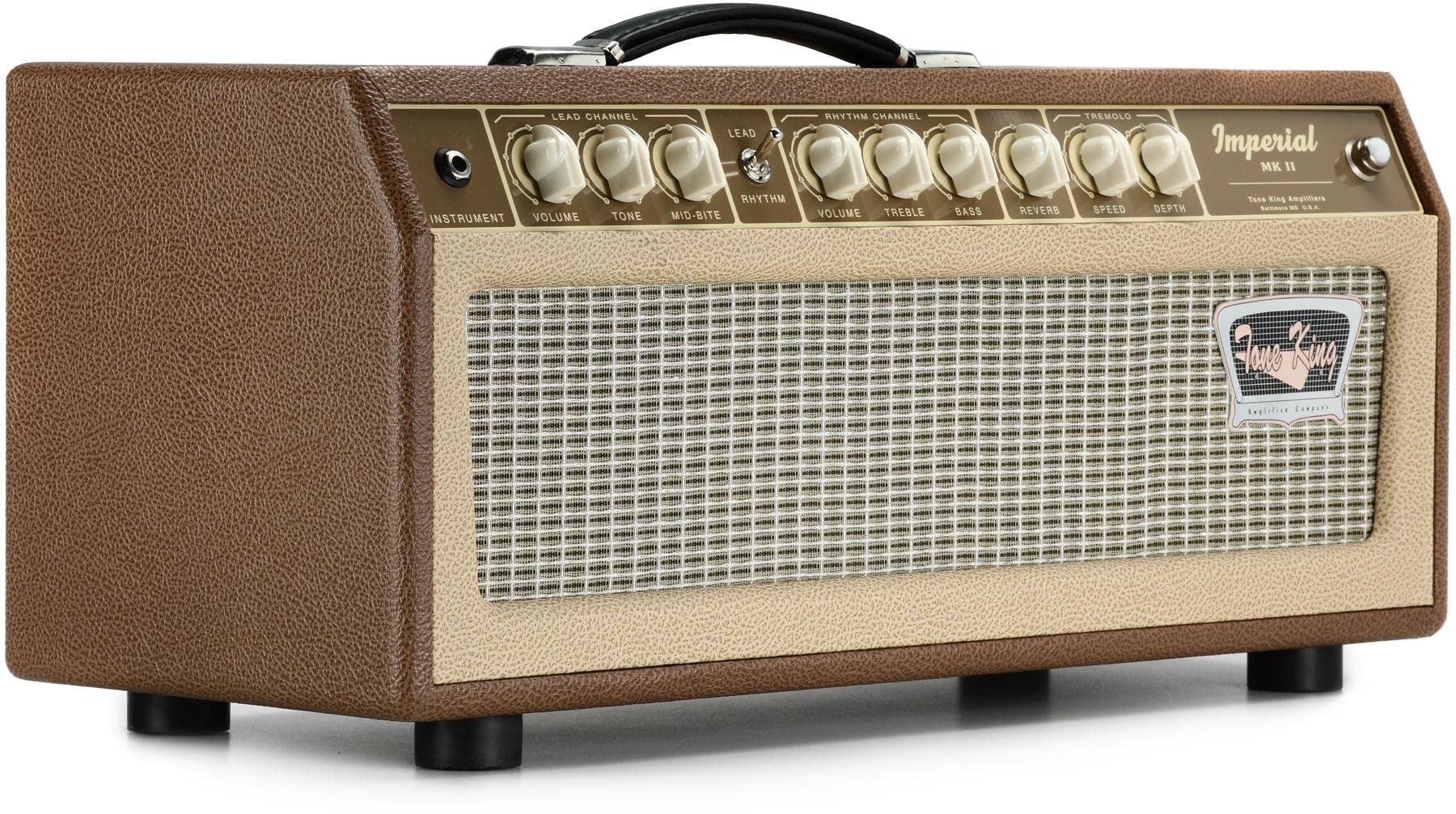 Tone King Imperial Mk II 20-watt Tube Head with Attenuator and Reverb - Brown