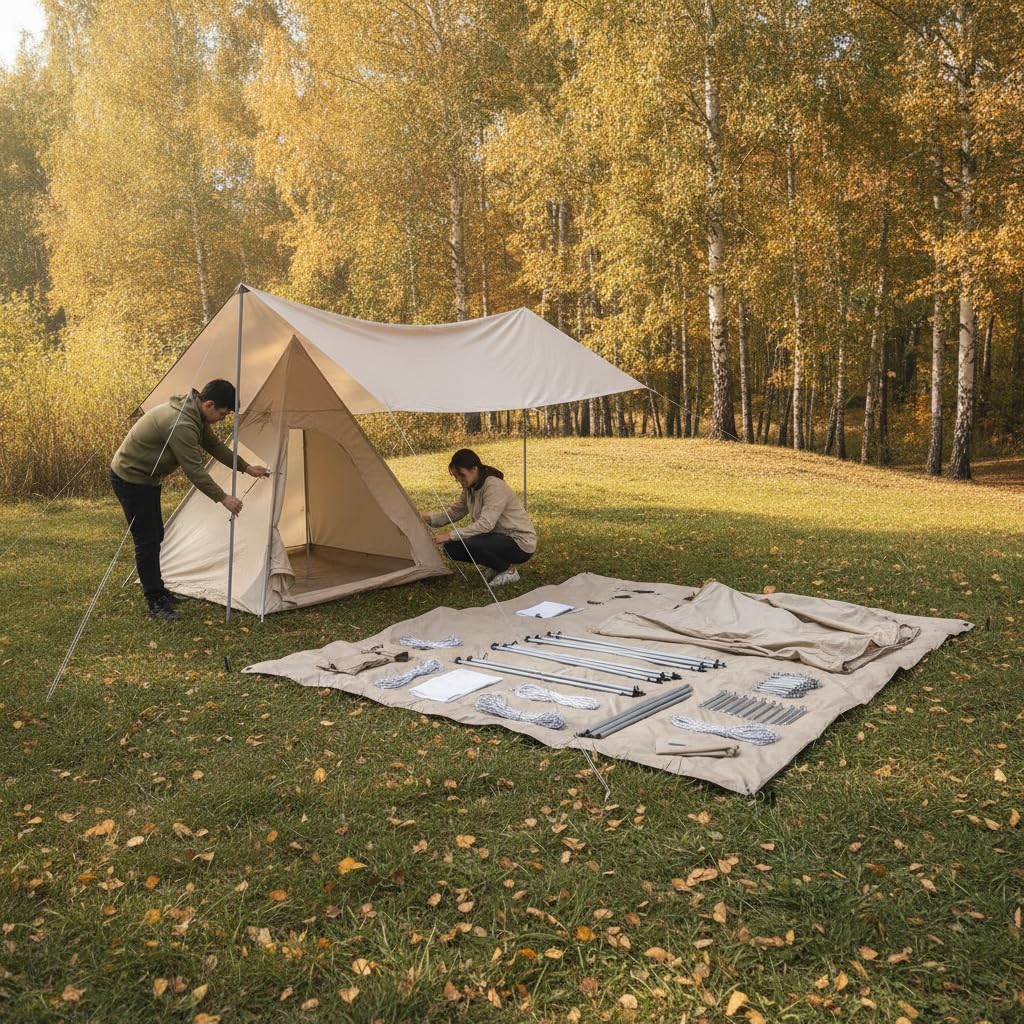 Tienda piramidal para Camping y actividas al Libre, para Viajes - para