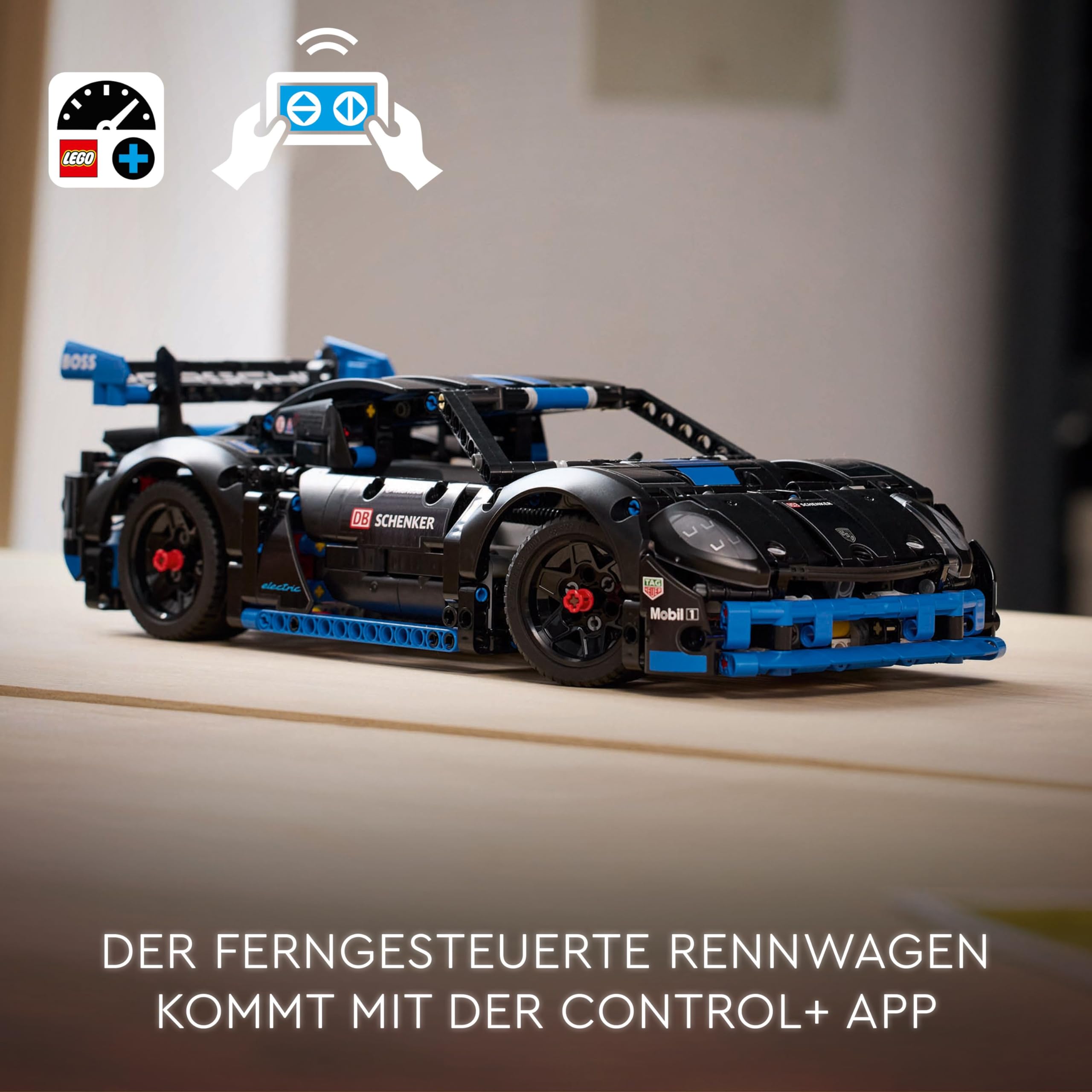 LEGO Technic Porsche GT4 e-Performance Rennwagen, Ferngesteuerter Flitzer, interaktives Modellauto, Geschenk für Kinder, Bauspielzeug ab 10 Jahren 42176
