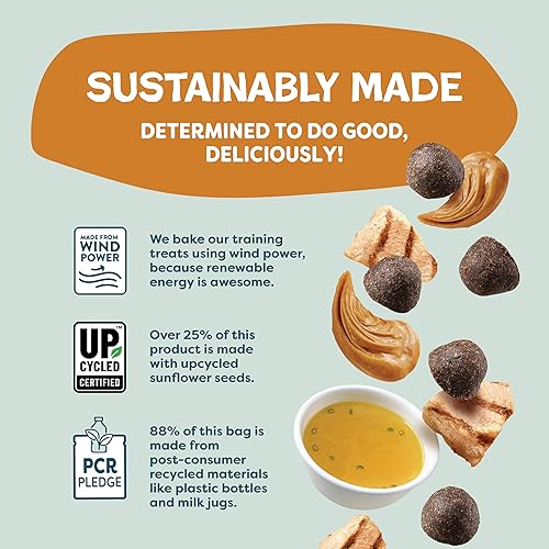 Miniatura 7 de Shameless Pets Golosinas de entrenamiento para perros, brocas de caldo de hueso, golosinas naturales y saludables para cachorros, golosinas de