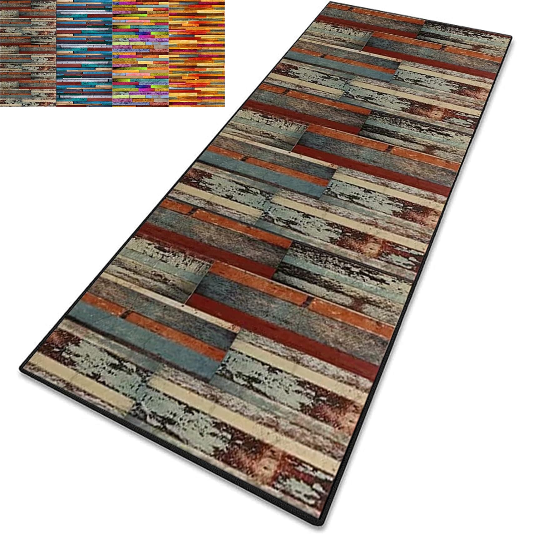 Tapis Couloir Long Moderne 90 x 165 cm Antidérapant, Couleur Unie, Élégant, Lavable, Doux, Absorbant Tapis Cuisine, Couloir pour Salon Chambre Personnalisable, B