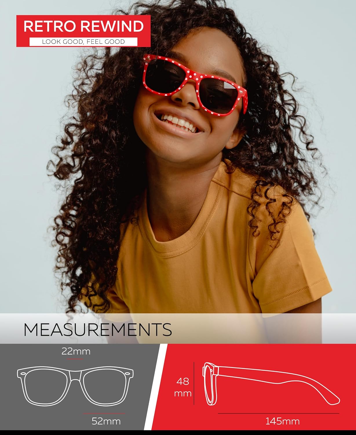 Retro Rewind Polka Dot Vintage Fashion Sunglasses for Women UV400 - Image 5