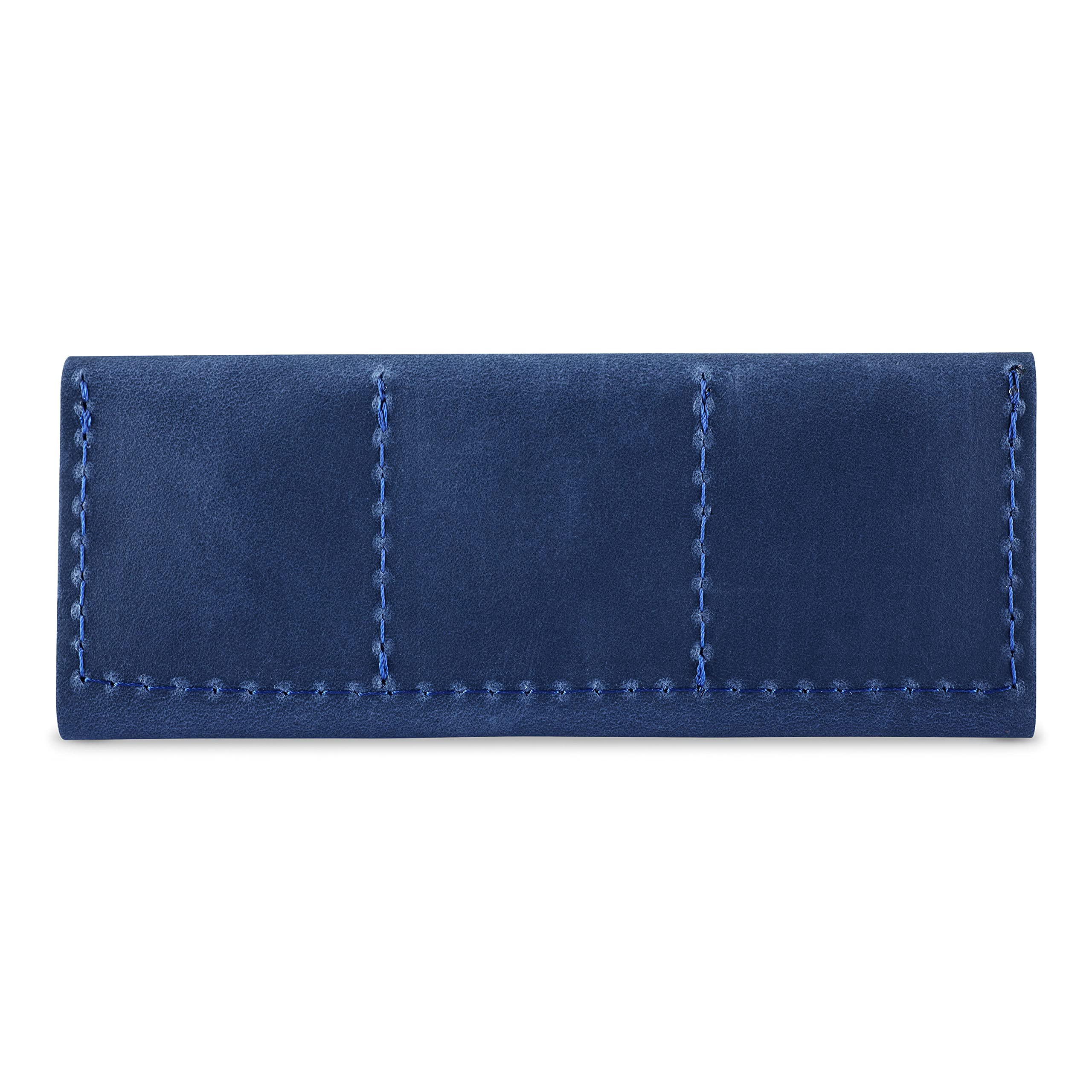 Soporte de piel para púas de guitarra, bolsa para púas de guitarra, bolsa para púas, regalo para guitarristas, Blue, Soporte para púas