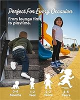 Vista 5 de Calcetines de algodón Fruit of the Loom con sujeción para bebé y niño pequeño