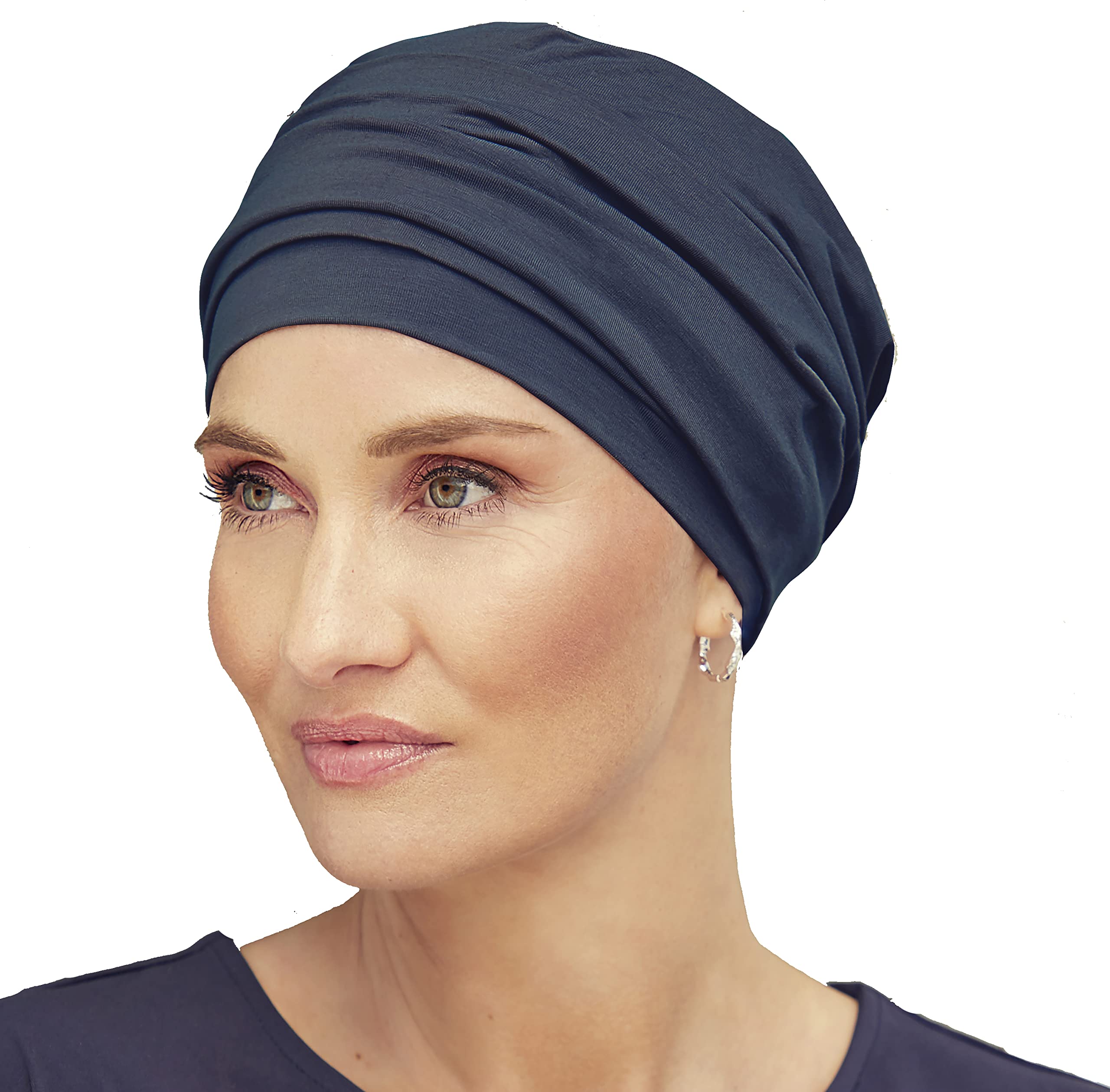 Christine Headwear Women's Black (Black Iris) Nomi Turban Headband, 1 Stück (1Er Pack)