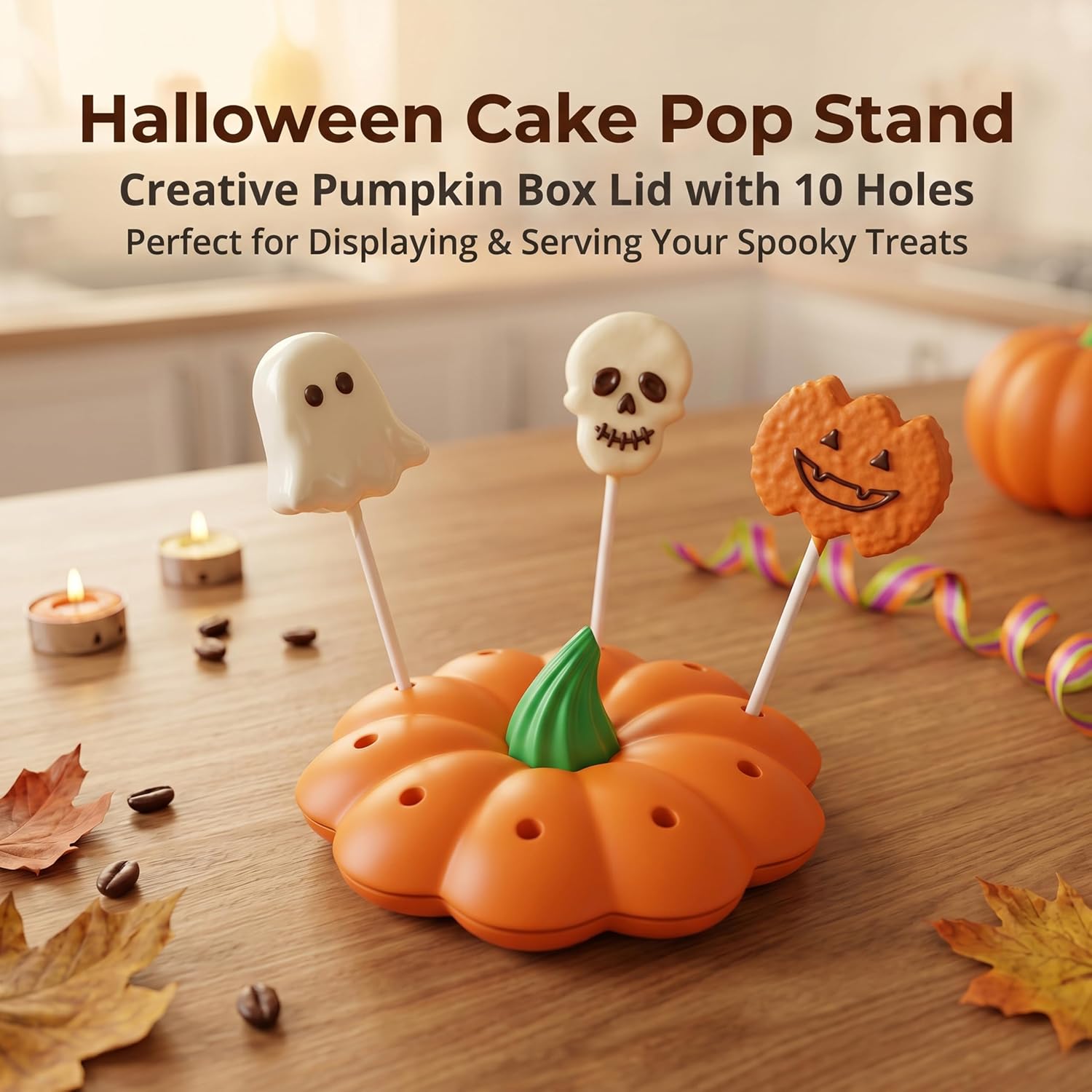 307 PCS Halloween Cake Pop Mold Set,100 Sticks、Gold Ties、Bags