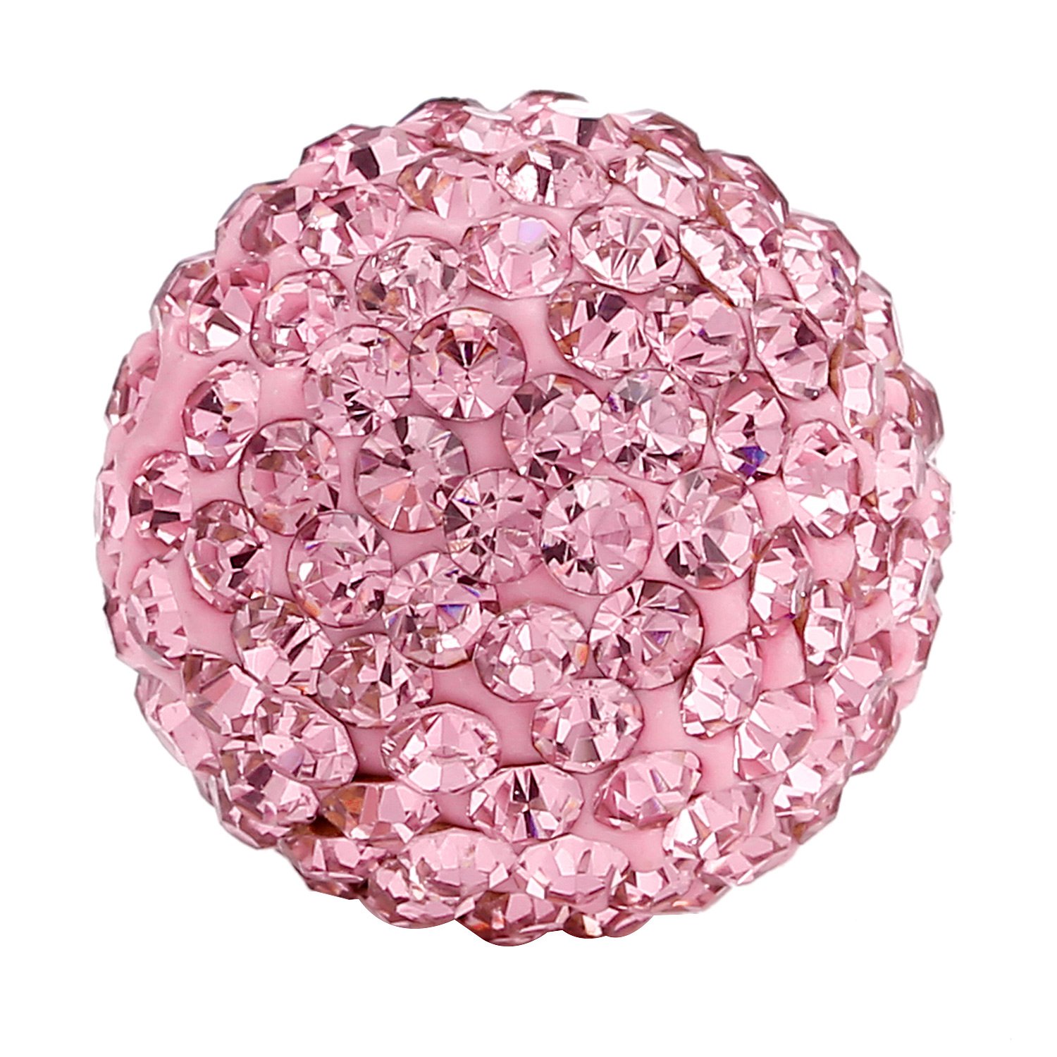 Morella Catenina Donna Angelo Custode in Acciaio Inox 70 cm con Ciondolo ad Ali di Angelo e Sfera Rosa Ø 16 mm in Sacchetto di Velluto
