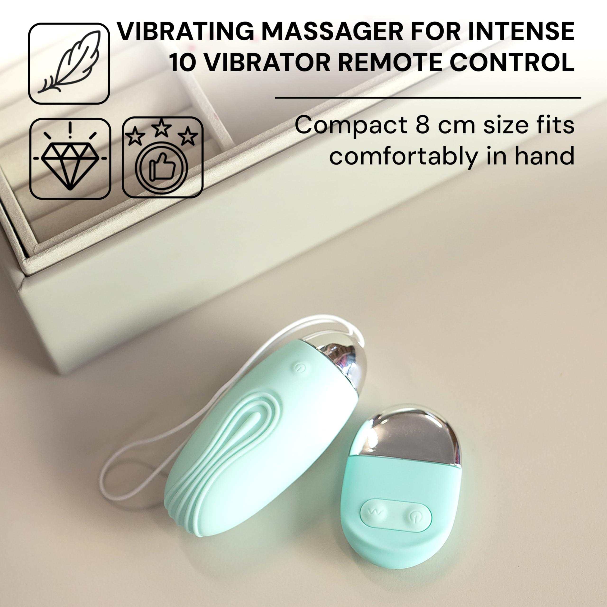 Vibro Ei mit Fernsteuerung fr Unterwegs 8cm Lnge 3.3cm Mini vibration  fr frauen USB 10 Vibrations Vibrator mit fernbedienung Sexspielzeug  Vibratoren frauen leise Vibrator ei Vibrators M72 (Mint) : Amazon.de:  Drogerie &