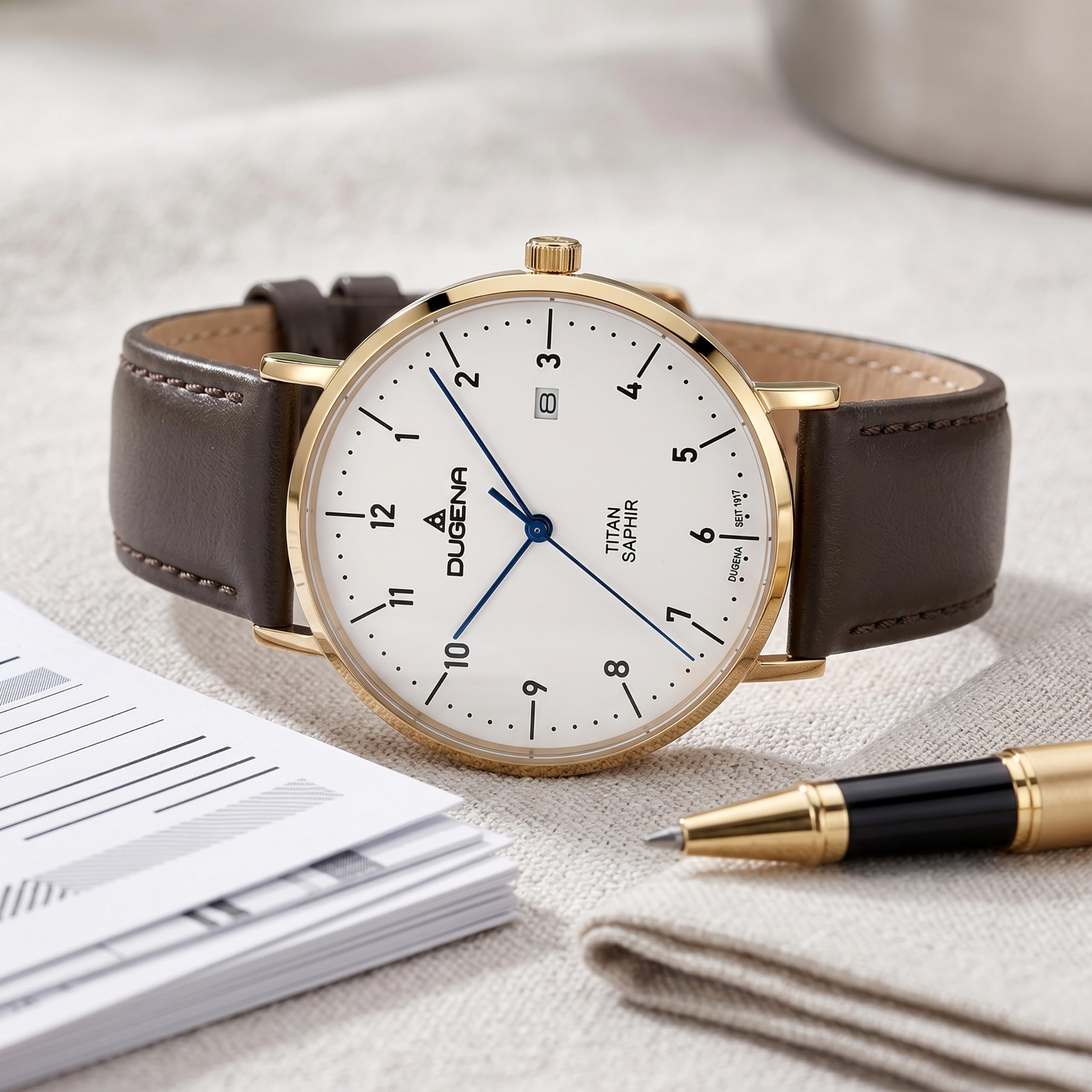 Dugena Stuttgart Herren-Armbanduhr Quarz