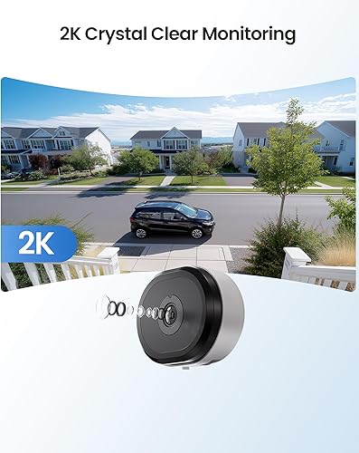 Miniatura 5 de ZOSI 4 cámaras de seguridad para ventana C680 2K con visión nocturna a todo color, cámara WiFi enchufable de 3MP para interiores para seguridad del