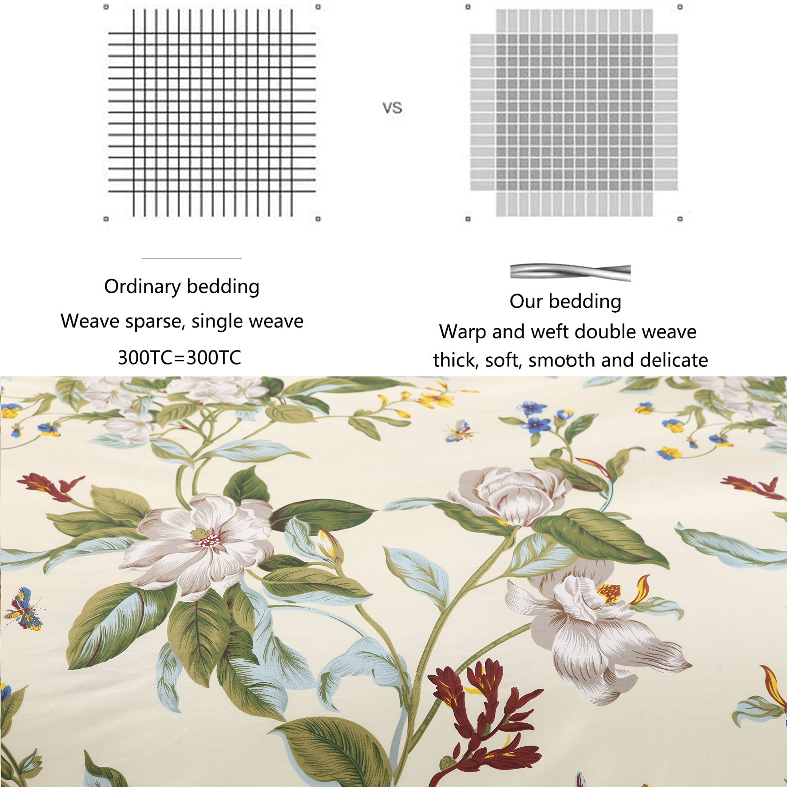 épine - stripe flower frill bed cover Amazon.com: VM VOUGEMARKET Pink Flower Duvet Cover Set Queen