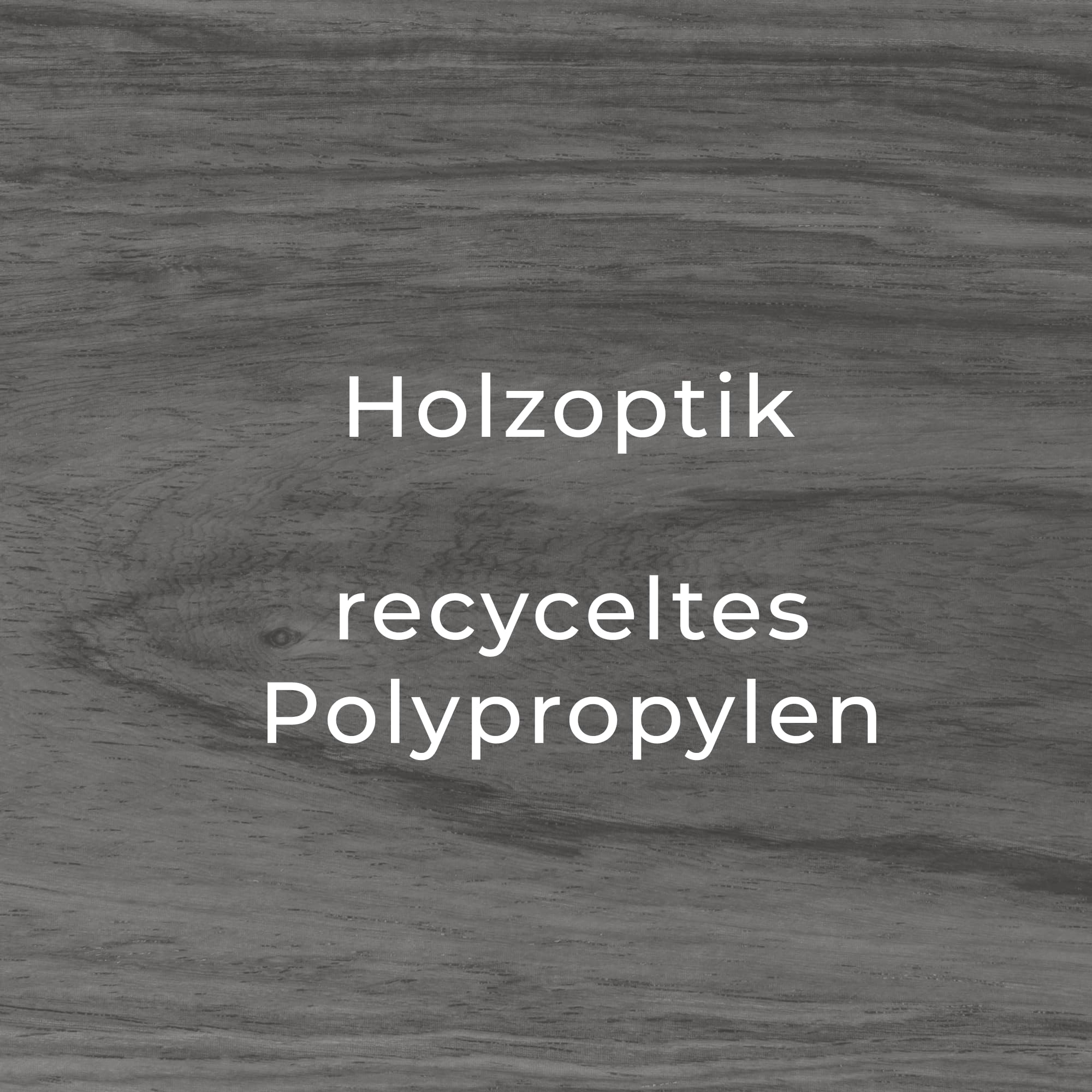 osoltus Adirondack Stuhl bis 150kg | Canadian Deck Chair | recycletes Plastic mit Holzstruktur | 3-Fach Verstellbarer Rückenlehne | ausziehbares Fußteil grau