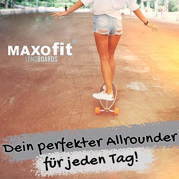 Maxofit Longboard dans différents Designs avec Planches en érable/Bambou de qualité supérieure pour débutants et confirmés - 3