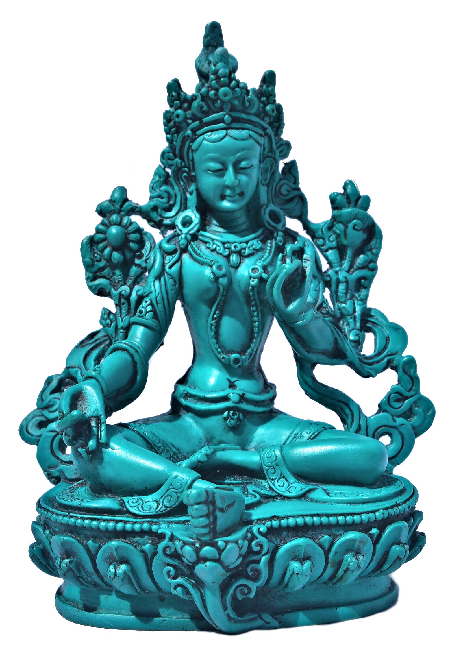 mytibetshop Tara Statue for Compassion, Devotion, Love and Success, Made by Himalayan Artisan