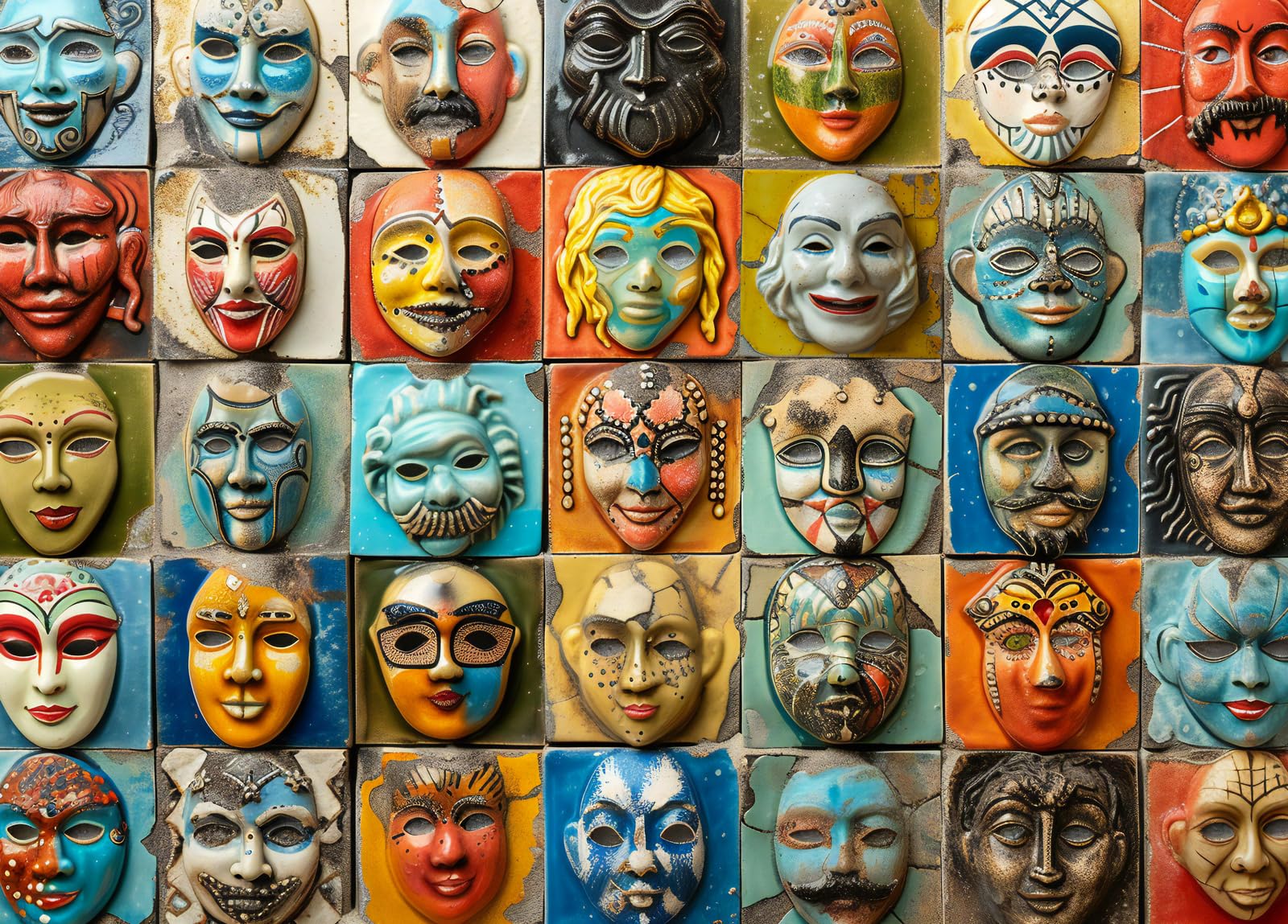 Bullglesup Jigsaw Puzzles for Adults 1000 Pieces, Face Letter on Back Interlock Perfectly No Dust, Home Decors Family Challenge Toys for Men Women Elders Seniors (27.5"x19.6"), 1:1 Poster