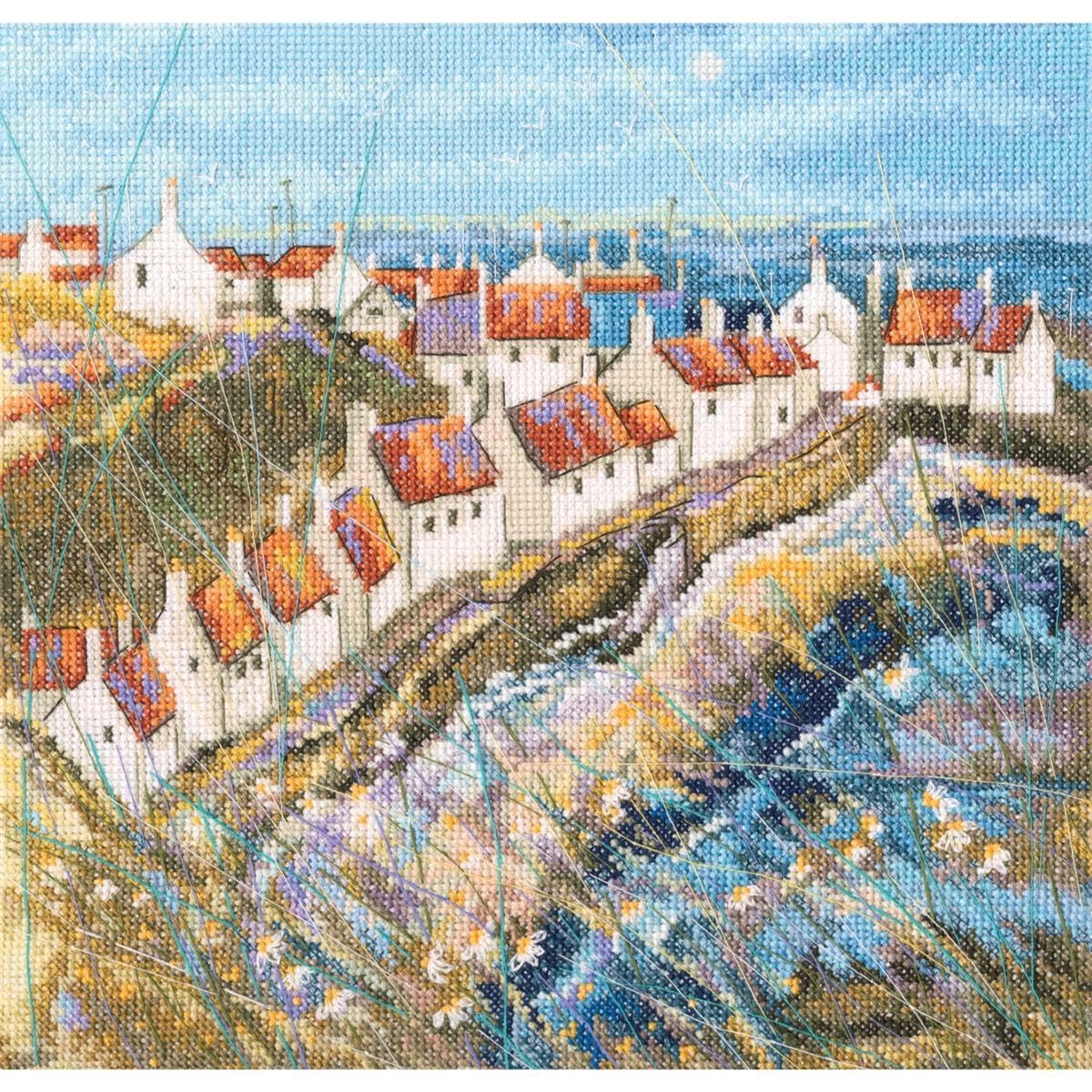 RTO Zestaw do haftu krzyżykowego Sunny Shore M693, 25x25 cm, DIY