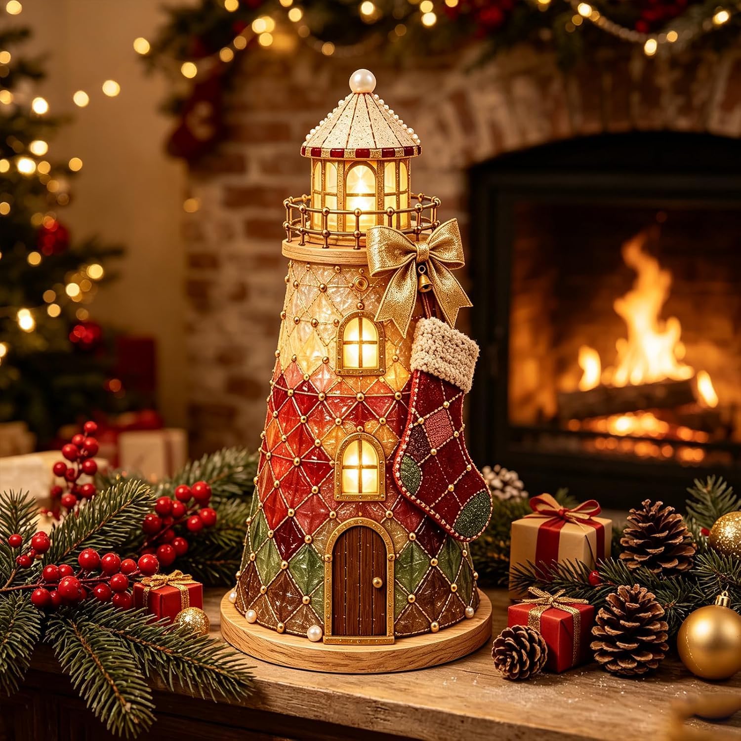 DIY Lighted Sea Glass Lighthouse Kit