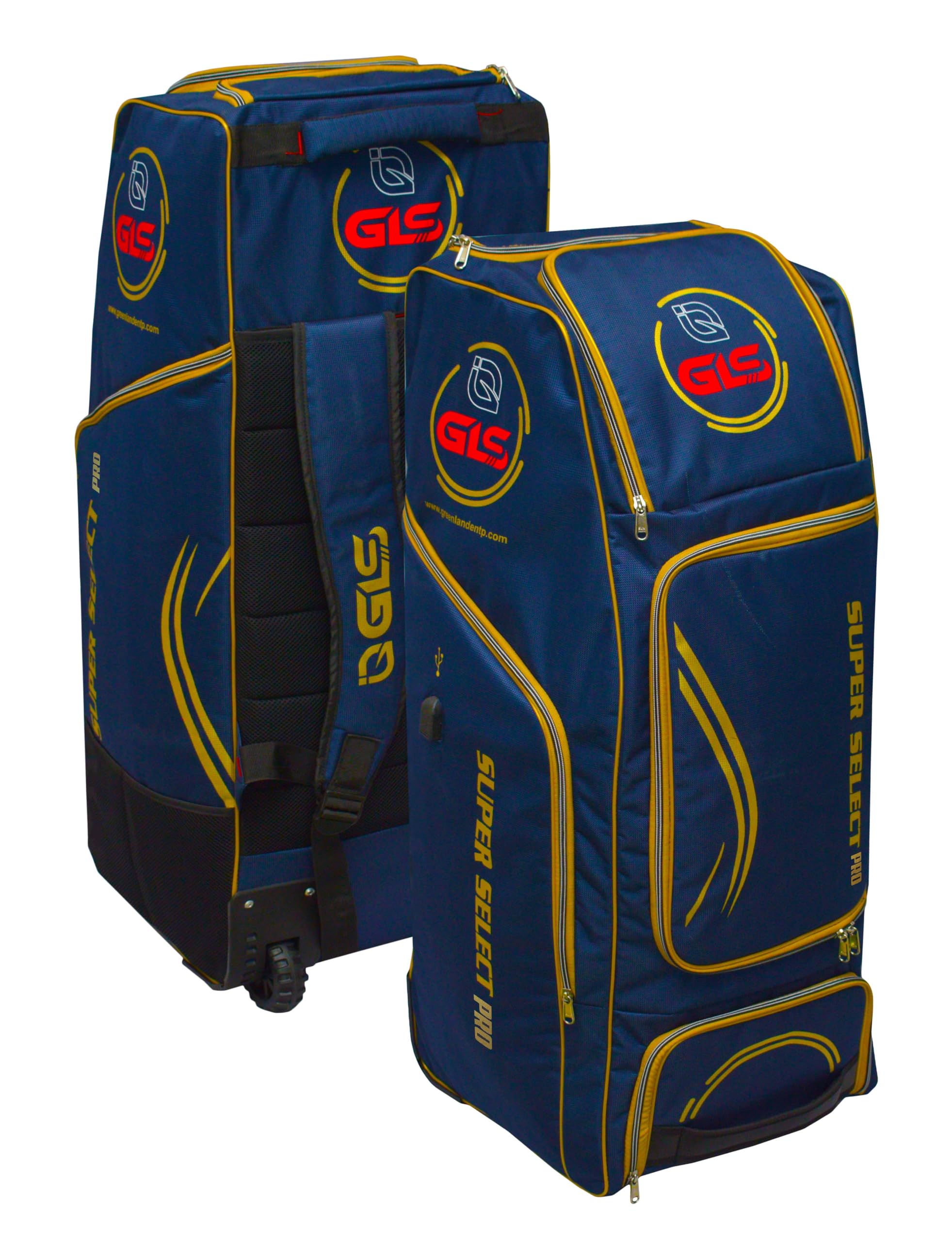 GLS Super Select PRO Duffle Cricket KIT Bag with Separate BAT and Shoe Pocket and USB Charging Port with Wheels-picture-11