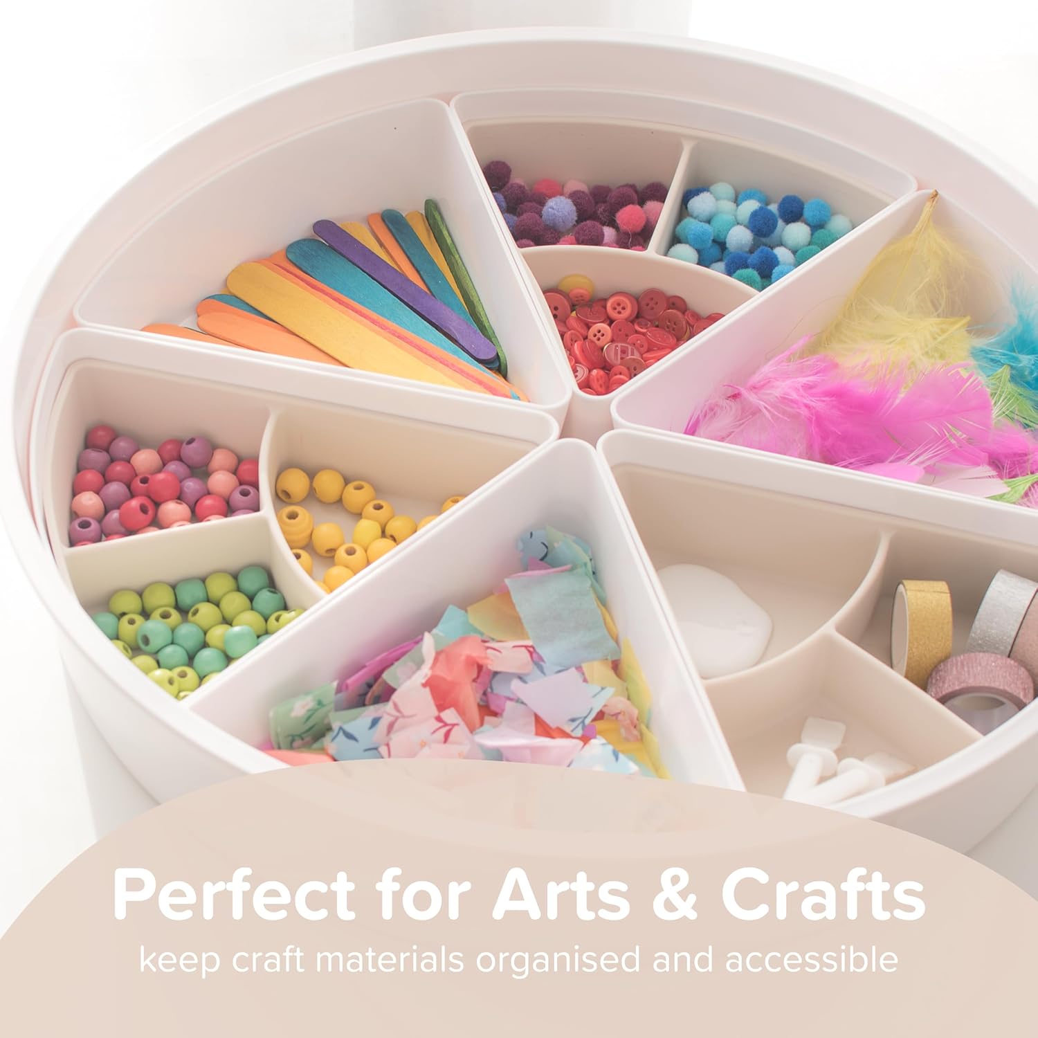 Inspire My Play - 3 x Silicone Sorting and Organising Compartments - Compatible with Sensory PlayTray - Sensory Bin Accessories - Early Development & Activity Toys for Disabled Children - Stone