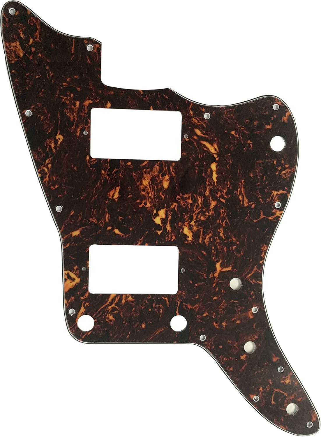 Custom Guitar Pickguard For Fender US Jazzmaster PAF Style No Rthythm Control (4 Ply Brown Tortoise)