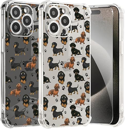 Vista 366 de Roemary Funda púrpura para iPhone 14 Pro Max con diseño de caballo azul, patrón de acuarela con protector de pantalla