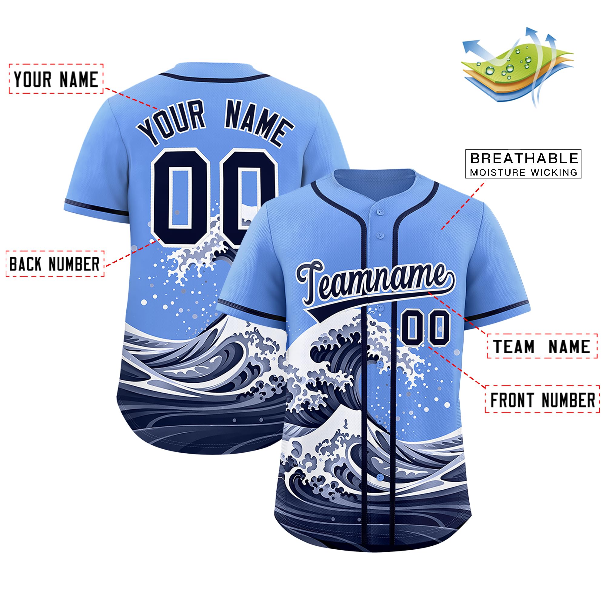 Custom Fashion Baseball Jersey Personalized Printed Stitched Name Number Sports Shirt for Men Women Youth