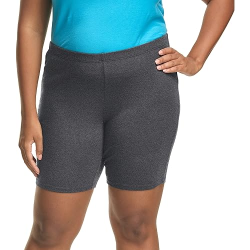 Just My Size Womens Stretch Jersey 9Inch Bikeshorts