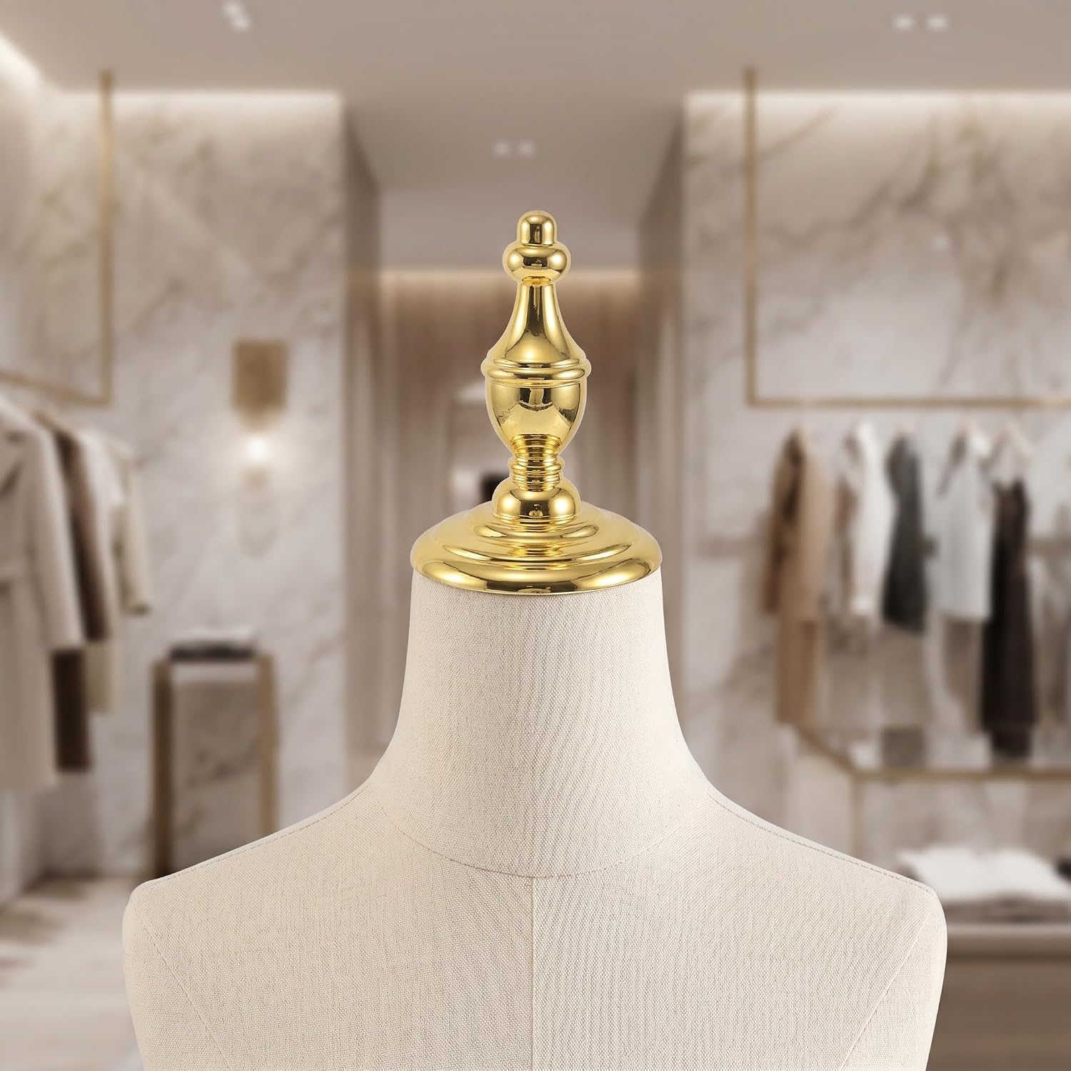 Alasum Mannequin Head Stand Hardware - 5.3x3.2 Inch Mannequin Head Connection System Locking Mechanism - Wig Stand Attachment Bracket for Retail Shop Accessory