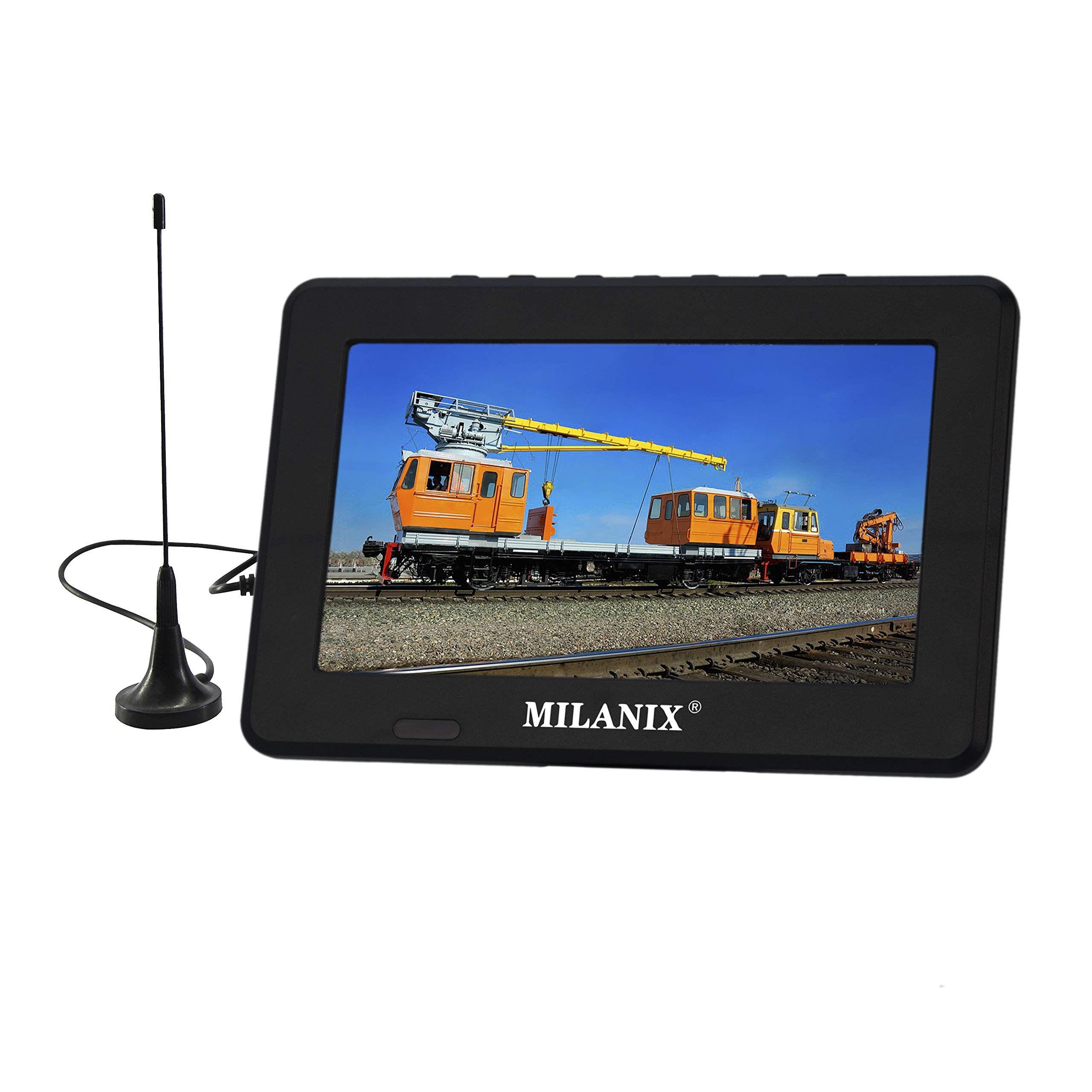 Milanix Upgraded 7" Portable Widescreen LCD TV with Two Way Stand