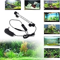 Vista 2 de LED Aquarium Light, Fish Tank Lights Underwater Crystal Glass Bright IP68 Waterproof Submersible Strip Bar Aquarium Tank Light, White, 7.5 inch