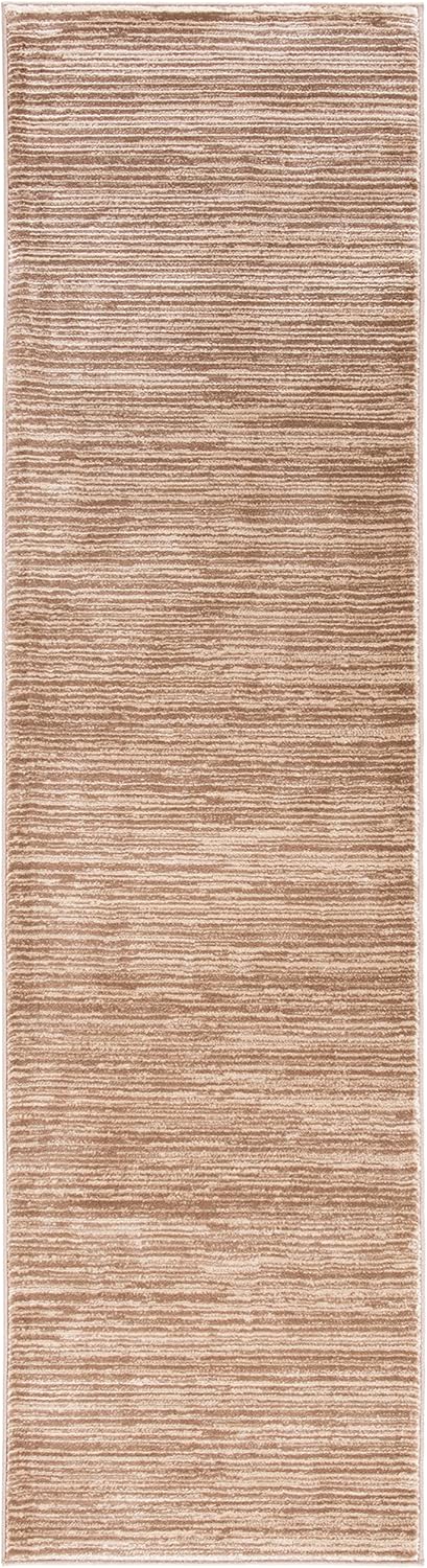 SAFAVIEH Vision Collection Runner Rug - 2'2" x 10', Light Brown, Modern Ombre Design, Non-Shedding & Easy to Clean, Ideal for Foyer, Hallway, Bedroom (VSN606C)