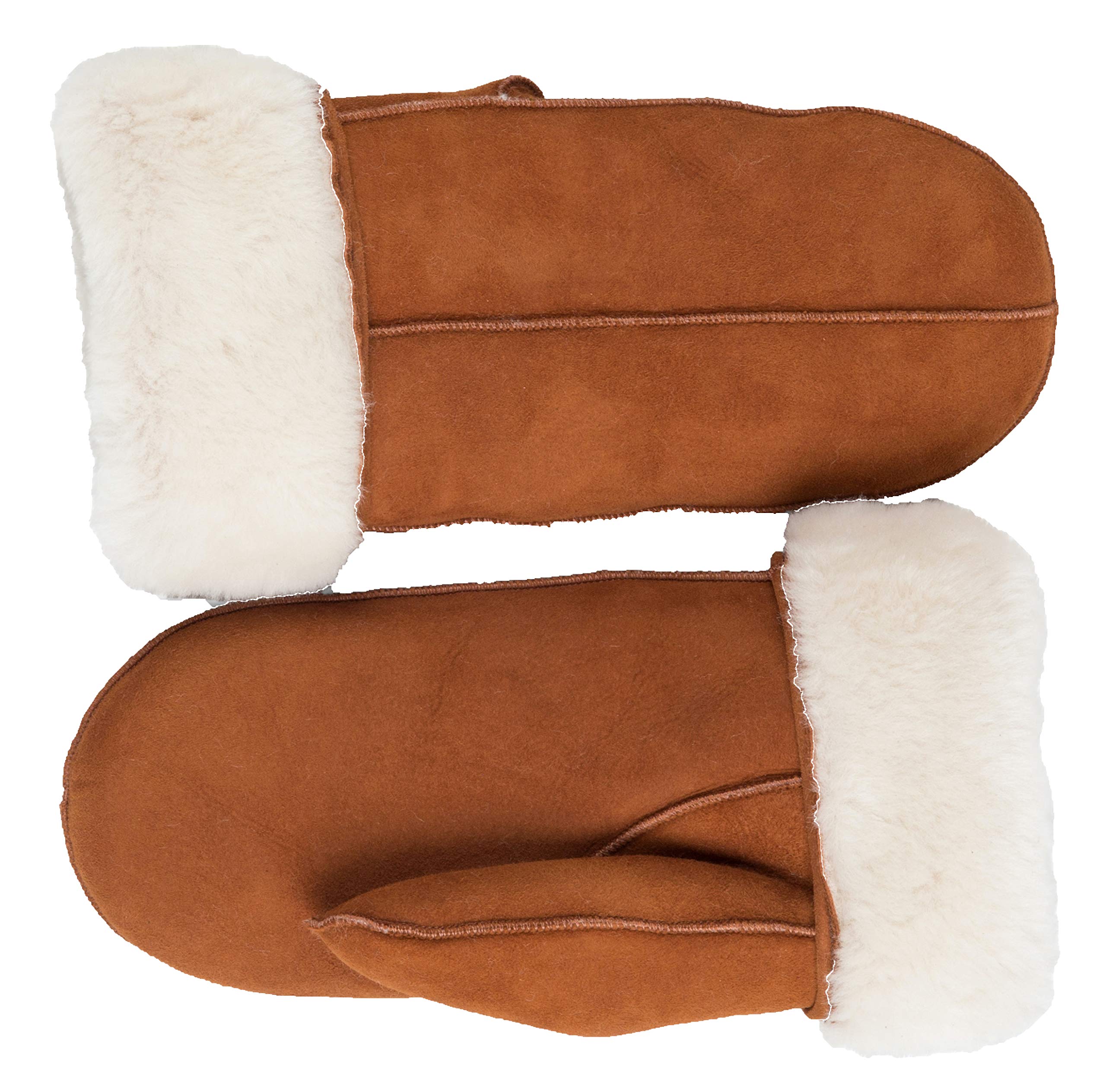 ZavelioMen's Premium Genuine Sheepskin Shearling Mittens – Warm Winter Gloves