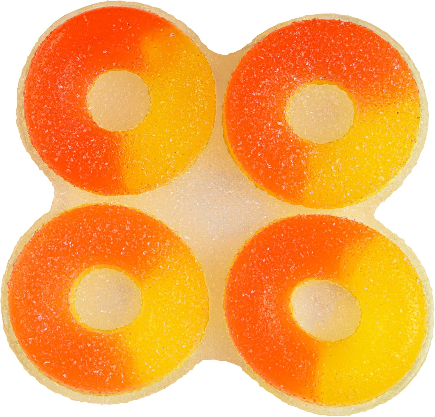 ORB Tabalicious Faves TABA Squishy Food Peach Rings Candy Toy - Soft, Sticky Play Food TABA Squishies to Squish, Squeeze - Fun Stress Relief - Kawaii Sensory Fidget Toys and Gifts for Kids and Adults