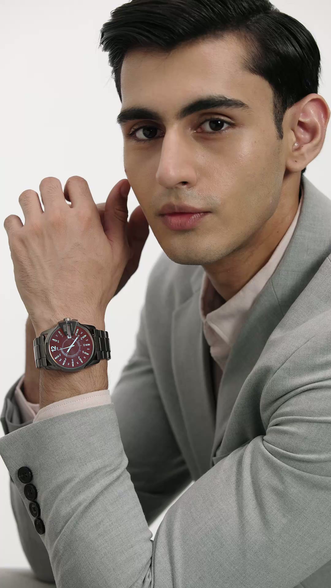 Diesel Stainless Steel Master Chief Analog Black Dial Men Watch