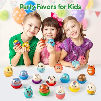 Mocoosy 22 Pack Party Favors for Kids Squishies Toys, Easter Basket Stuffers Bulk, Birthday Goodie Bag Stuffers Sensory Fidget Toys, Classroom Prizes, Carnival Gift, Treasure Chest Claw Machine Toys