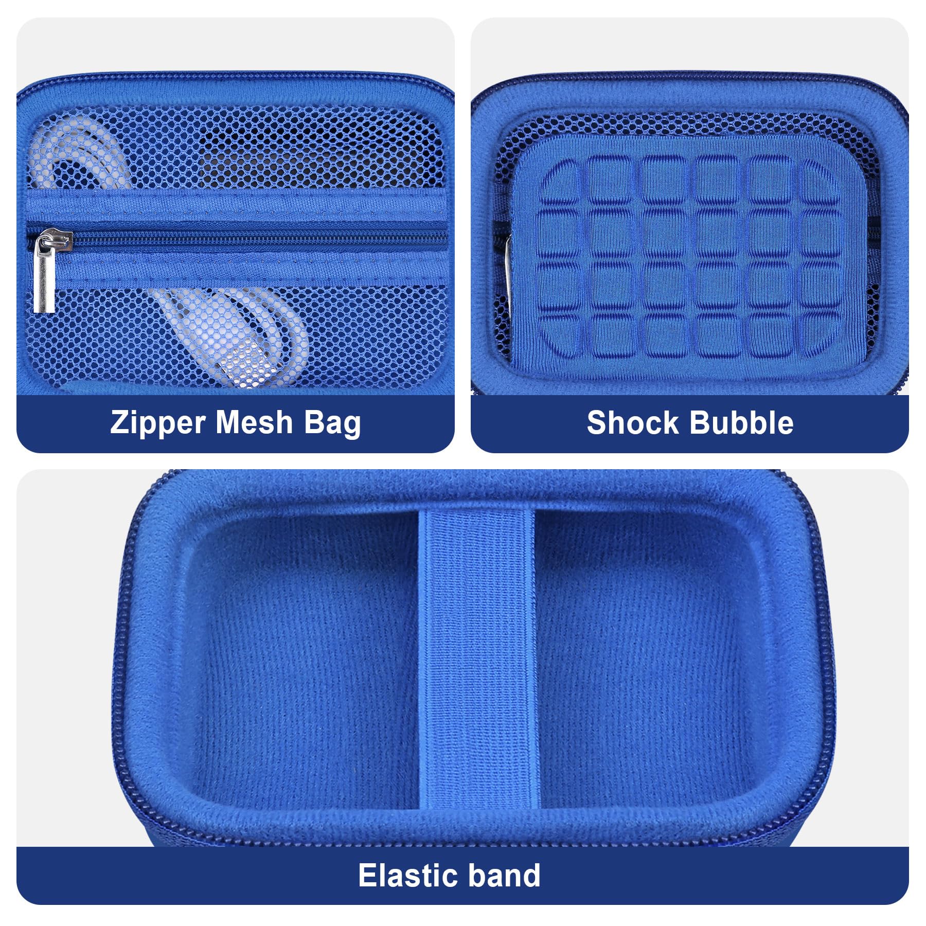 Etui de Voyage pour Kodak Pixpro C1 – Appareil Photo Numérique Ultra-Compact, Point and Shoot Porte-Bagage Portable pour Appareil Photo numérique avec Sac en Maille pour câble de Charge, Bleu