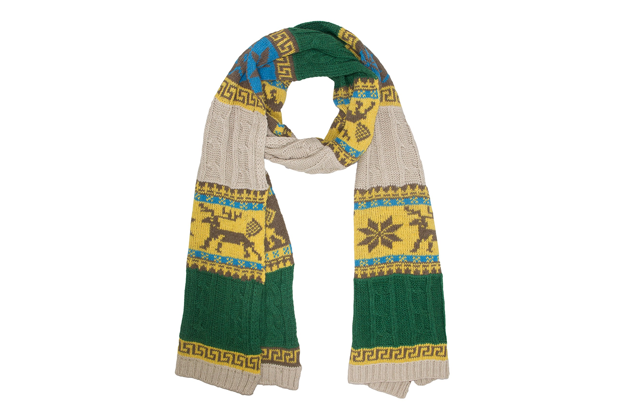 MacahelSnuggly Winter Warm Unisex Assorted Reindeer Scarves