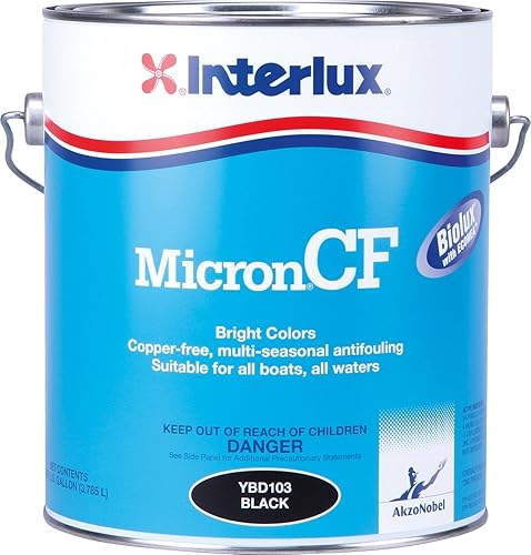 Interlux YBD11 micrones CF pintura antiincrustante azul galón Blanco SHELL WHITE