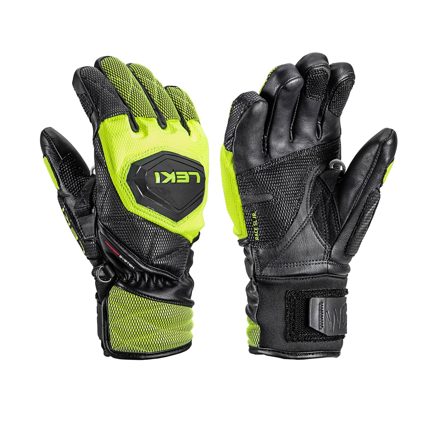 LEKI WCR Venom 3D Junior Black-Ice Lemon 8.0