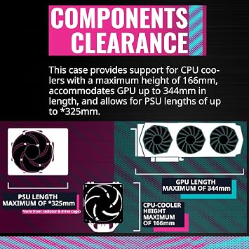 COOLER Master TD300 Mesh Mini Tower PC Case TD300-KGNN-S00 Black CS8325